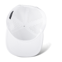 Casquette Snapback Décontractée et Sportive pour l'Extérieur, en Toile Respirante et Imperméable Découpée au Laser, à Visière Plate, Idéale pour le Golf et les Fêtes