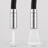 Robinet de cuisine extractible en laiton GEASAM, à monocommande, cartouche céramique, finition chromée, pour distributeur