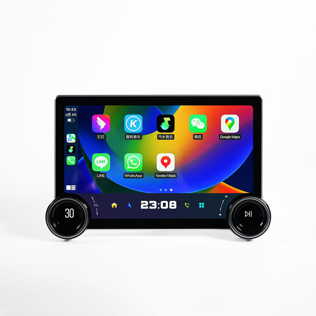8 Core UIS8581A 4+64G 2000*1200 2K 11.5 Inch Full Metal Body Double Knobs Android Head Unit Carplay Car Radio with Fan