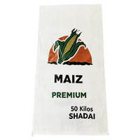 Sacs en PP tissés personnalisés avec logo pour maïs 50 kg Guatemala Mexique