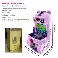 Machine de jeu d'arcade pour enfants - Jeu vidéo interactif à monnayeur avec structure en acier inoxydable, en anglais, garantie 1 an