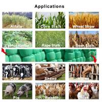 Presse à balles et emballage d'ensilage à haute productivité Machine d'emballage d'ensilage diesel pour vache