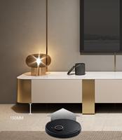 Ensemble de meubles de salon et chambre à coucher de style européen moderne, table basse et meuble TV en bois avec plateau en marbre, beige, console au sol