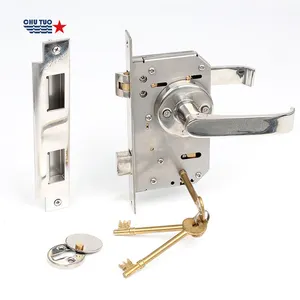 Lever Tumbler Mortise Locks Lever Handle 2410# S.Steel