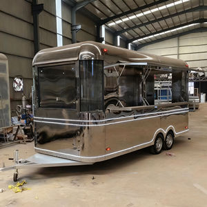 Carrito de Comida Móvil Remolcable, Estilo Oden, Barbacoa, Helados, con Estructura de Acero Inoxidable, 4 Ruedas, Personalizable - Product Image 4