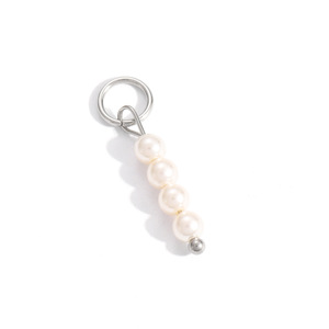 SUMMLY Vente en gros de perles de fruits et de fleurs en forme de goutte d'huile, pendentifs de couleur unie, breloques en acier inoxydable plaqué <span class=keywords><strong>argent</strong></span> 18 carats, bijoux de mode - Product Image 2