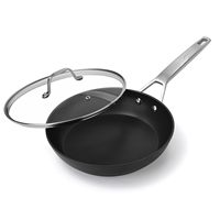 Nouvelle petite poêle à œufs antiadhésive en aluminium avec couvercle, poêle à œufs et omelettes, poignée résistante à la chaleur, compatible induction et four