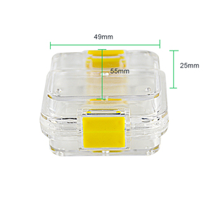 Trasparente di Plastica trasparente dente denti Dentale Corona Box/dentale box cuscino - Product Image 2