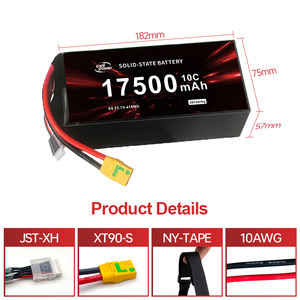 Batterie à semi-conducteurs pour drone UAV 17500 22000mAh haute tension, livraison directe d'usine pour drone agricole - Product Image 2