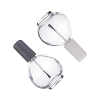 Envase para Esmalte de Uñas con Tapa de Bambú, Botella Vacía para Esmalte de Uñas con Tapa de Madera, Botella para Esmalte de Uñas de Bambú