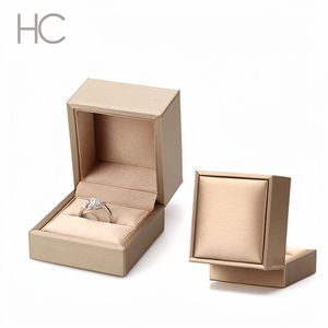 Branded Jewelry Set <b>Box</b> Luxury Custom Leatherette Jewelry <b>Box</b> Suede Insert Embossing Custom Logo Brand Positioning Packaging - Product Image 2