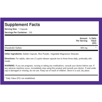 Capsules de sulfate de chondroïtine directement de l'usine, 120 capsules, fabricant de compléments alimentaires OEM ODM en marque privée
