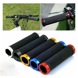 Bike Handle Superbsail Hot Sale Bicycle Double Lock Cycling Handle Bar Grips Hand Cover Anti-slip Bicycle Handlebar Grips Bike Accessories