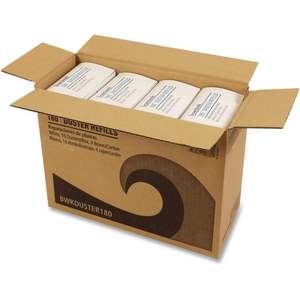 Recharges de plumeaux de nettoyage Boardwalk 96493-BWK 180 fibres douces et moelleuses, tête en plumes blanches, 40/carton pour le nettoyage domestique - Product Image 3