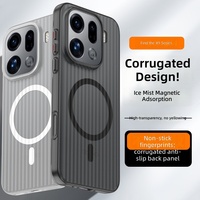 Étui arrière rigide transparent magnétique antidérapant en PC pour Oppo Find X9 X8 Ultra OnePlus Turbo6X PRO avec recharge sans fil
