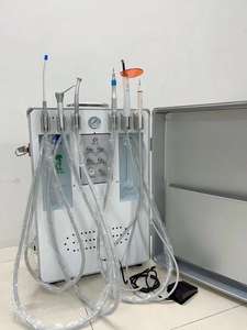 Портативная позолоченная Стоматологическая Мобильная турбина, встроенный воздушный компрессор, Электрический источник питания, оборудование для стоматологической клиники - Product Image 3