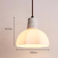 Lampe suspendue en travertin Wabi-sabi, style vintage français, lampe de chevet, pierre naturelle, abat-jour en verre, lumière suspendue romantique en travertin à fleurs