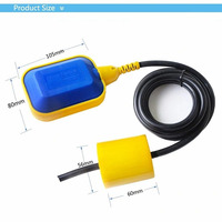 Interrupteur à flotteur micro IP68 3m 12V/24VDC 120V/220V AC, prix usine Chine, contrôle automatique du niveau pour réservoirs de liquides