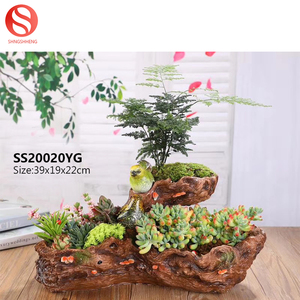 <span class=keywords><strong>Amazon</strong></span> Offre Spéciale grande résine bonsaï plante <span class=keywords><strong>pot</strong></span> oiseau succulentes herbe fleur <span class=keywords><strong>pot</strong></span> avec de la musique - Product Image 2