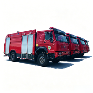 Prix personnalisés pour les nouveaux camions de pompiers HOWO 4X4 tout-terrain RHD, camion de lutte contre l'incendie à mousse et eau de 8000 litres - Product Image 1