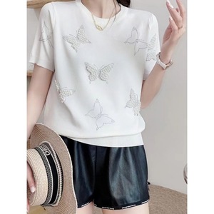 Nuova Collezione Estiva di <span class=keywords><strong>Abbigliamento</strong></span> Femminile, T-shirt alla Moda con Collo Tondo, Magliette <span class=keywords><strong>Chic</strong></span> per Donne - Product Image 2