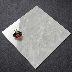 800 X 800mm Foshan Bright Gray Marble Look Glazed Porcelain Ceramic Tiles Bathroom Wall And Floor Tile