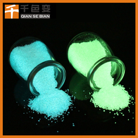 Poudre de pigment phosphorescente qui brille dans le noir pour le revêtement des ongles et du verre