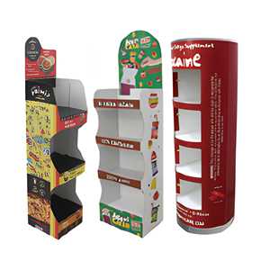 Expositor de Papelão Personalizado Moderno para Lojas de Varejo com Ganchos e Prateleira de Exibição Corrugada - Product Image 3