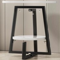 Nouveau design de table basse ronde à double couche moderne table d'appoint ronde simple de haute qualité petite table d'angle
