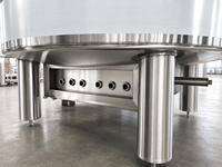 Cuve de mélange de miel en acier inoxydable 5000L 8000L 10000L avec agitateur pour le mélange, le chauffage et le traitement du miel de qualité alimentaire