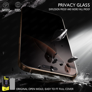 Protector de Pantalla de Privacidad 2.5D para <span class=keywords><strong>iPhone</strong></span> Xs <span class=keywords><strong>11</strong></span> 12 13 16 <span class=keywords><strong>Pro</strong></span> <span class=keywords><strong>Max</strong></span> Plus, Anti-espía, Anti-golpes, Cristal Templado 9H - Product Image 6