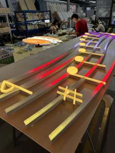 ไฟ LED 3 มิติ แบบพิมพ์ ตัวอักษรเรืองแสง RGB สีสันสดใส ป้ายโฆษณาภายนอกอาคาร ควบคุมด้วยรีโมท ระดับการป้องกันน้ำ IP65 สำหรับอาคารและบ้าน - Product Image 4