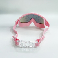 Lunettes de natation à vision large pour adultes Verre de natation à revêtement arc-en-ciel pour le sport Lunettes de natation en silicone anti-buée sans fuite