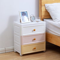 Nouvelle conception 2021 : Armoire de rangement multifonctionnelle en plastique à 5 niveaux pour vêtements de bébé, bijoux, jouets et articles divers
