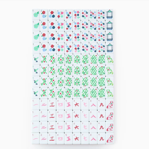 Set di Tessere Mahjong Americano di Alta Gamma Palm Royale, 166 Tessere, Stile Resort Esotico con Foglie Tropicali Verdi - Product Image 4