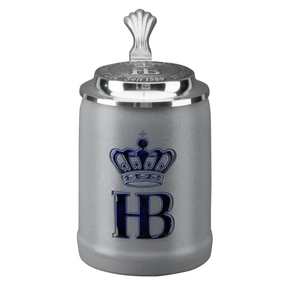 Stein à sel avec couvercle en étain, 0,5 L