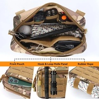 Pochette tactique Molle EDC, sac de ceinture compact, pochettes utilitaires, sac de ceinture, sacs médicaux, étui pour téléphone, accessoires de chasse en plein air