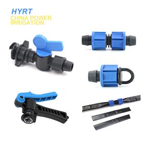 Système d'irrigation de jardin 16mm 20mm Ldpe Drip Pipe Tape Lock Nut Fitting Connector - Product Image 4