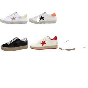 Nuevo Diseño, Zapatillas Deportivas Blancas con Suela Dorada Super Goose, con Brillantina, para Otoño y Primavera, Clásicas, con un Brillo Sutil, para Mujer - Product Image 1