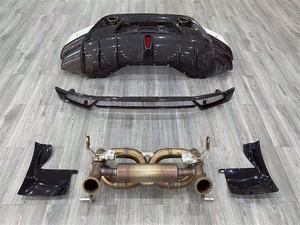 Cubierta de parachoques trasero para coche amborghini urricane 580 L610, kit de carrocería de calidad semirfibra de carbono estilo P - Product Image 5