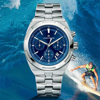 Montre mécanique de luxe, étanche 30M, automatique, sport, affaires, charme, acier inoxydable, aiguilles lumineuses, Montre Uhr