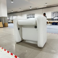 Fauteuil gonflable individuel blanc populaire en drop stitch pour l'extérieur, le camping et la plage – Vente en gros directe usine
