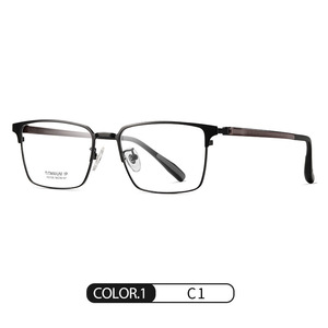 แว่นตา Danda Eyewear กรอบไทเทเนียมแท้ทรงสี่เหลี่ยม น้ำหนักเบา ป้องกันแสงสีฟ้า สำหรับทุกเพศ สไตล์ธุรกิจ - Product Image 5