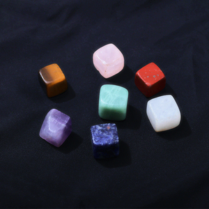 Juego de piedras caídas de cristal pulido Natural, <span class=keywords><strong>Cubo</strong></span> de malaquita de 7 Chakras, Ágata citrina para decoración del hogar Feng Shui de lujo - Product Image 6