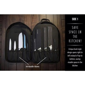 Free sample Chef Knife <b>Roll</b> Bag Professional Chef Knife <b>Roll</b> Bag <b>Canvas</b> Case with Adjustable Strap Special Purpose Bags - Product Image 5