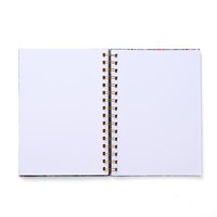 Cuaderno de Tapa Dura con Espiral y Letras Doradas Personalizables de Alta Calidad para Reuniones de Oficina, Dibujo Creativo y Regalos