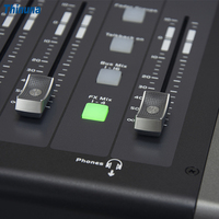Thinuna MX-D32 Audio professionnel 32 voies Console de mixage numérique 32-CH XLR entrée analogique 16-CH XLR Mix Bus sortie mélangeur numérique