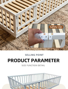 Box per Bambini in Legno di Alta Qualità, Lettino <span class=keywords><strong>Montessori</strong></span> per Neonati e Bambini - Product Image 6