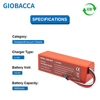 Baterai Li-Ion 5600mAh 14.4V Pengganti Asli D099-4S2P untuk Mi Robot Vacuum-Mop 2 Pro