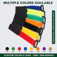 Sangle auto-agrippante robuste en nylon double face réglable avec boucle en plastique pour chapeaux